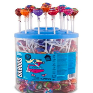 Babugs Reduced Sugar Ball Lollipop Assorted Flavours 200 Pcs/Jar