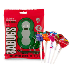 Babugs Reduced Sugar Ball Lollipop Assorted Flavours 8 Pcs/Packet