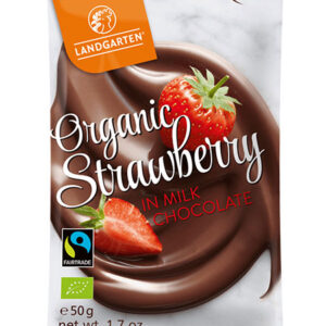 Landgarten Organic Strawberry In Millk Chocolate 50gm