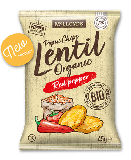 McLloyds Lentil Chips With Red Pepper 45gm