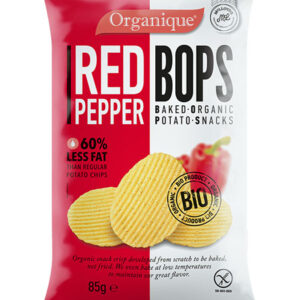 Organique Bops Potato Snack With Red Pepper 85gm
