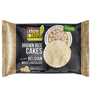 Rice Up Brown Rice Cakes With Belgian White Chocolate 30gm