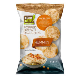 Rice Up Brown Rice Chips With Hummus 60gm