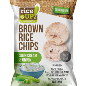 Rice Up Brown Rice Chips With Sour Cream & Onion 25gm