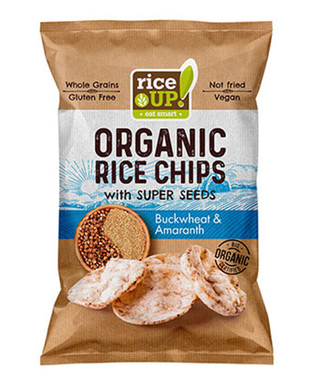 Rice Up Organic Rice Chips With Super Seeds Buckwheat & Amaranth 25gm