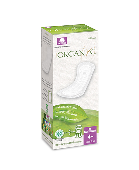 100% Organic Cotton Flat Panty Liners Light Flow – 24 Pcs