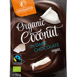 Landgarten Organic Coconut Crunch In Dark Chocolate 50gm