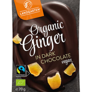 Landgarten Organic Ginger In Dark Chocolate 70gm