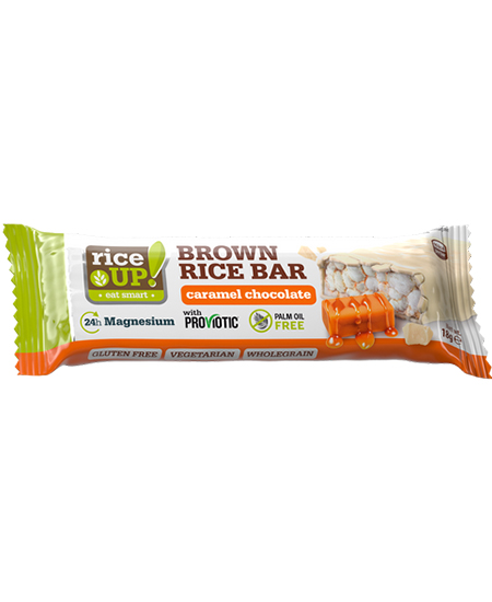 Rice Up Popped Brown Rice Bar with White Chocolate Caramel 18gm