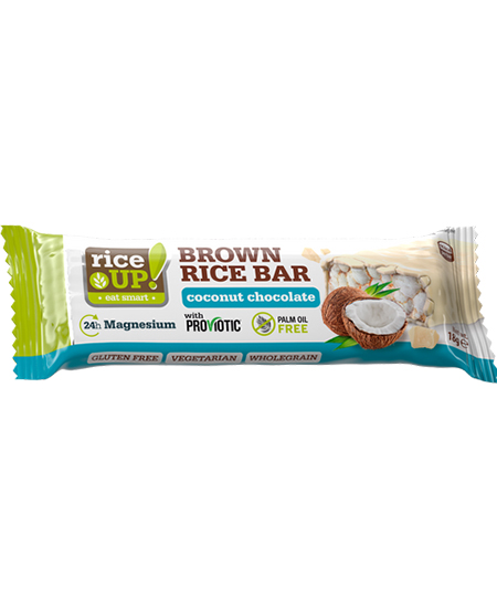 Rice Up Popped Brown Rice Bar with White Chocolate Coconut 18gm