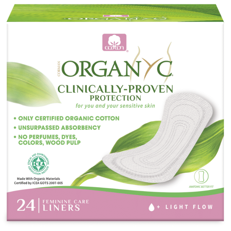 100% Organic Cotton Folded Panty Liners Light Flow - 24 Pcs