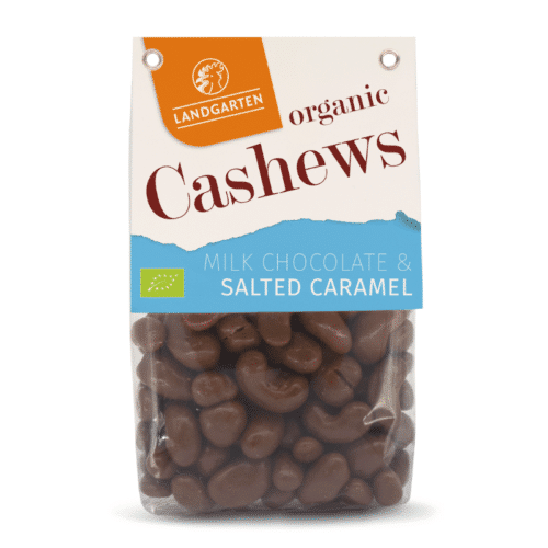 Landgarten Cashew Nuts In Milk Chocolate With Caramel 170 gm