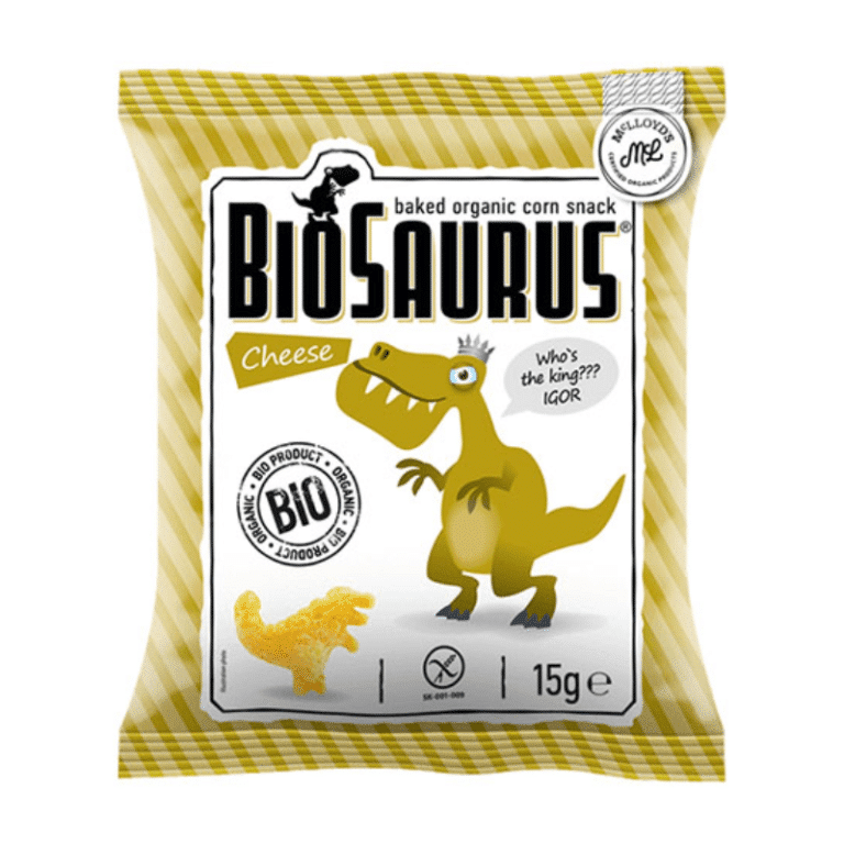 BioSaurus - Baked Organic Corn Snack With Cheese 15gm