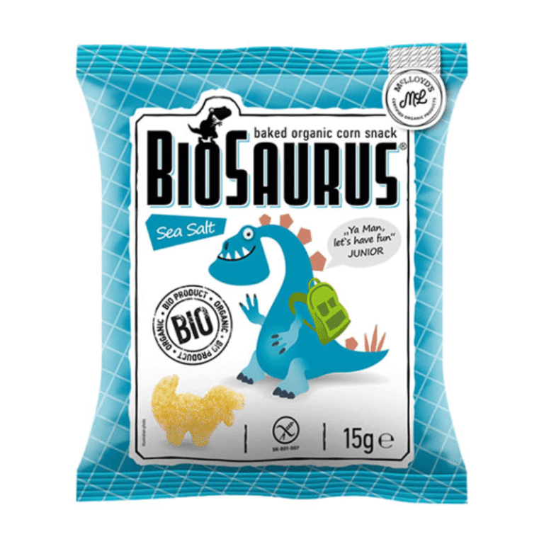 BioSaurus - Baked Organic Corn Snack With Salt 15gm