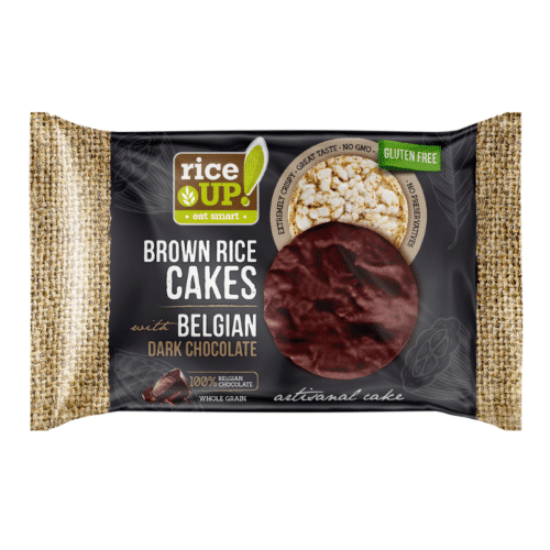 Rice Up Brown Rice Cakes With Belgian Dark Chocolate 30gm