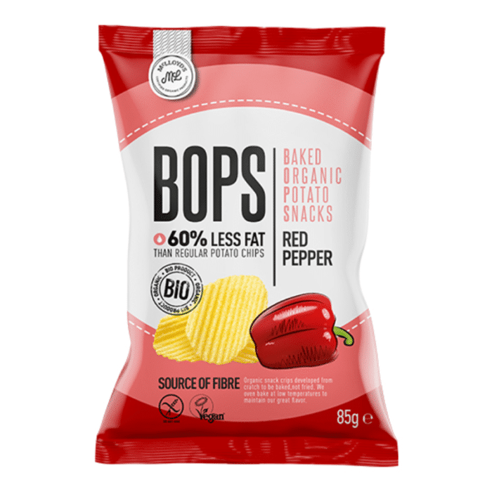 Bops - Baked Organic Potato Snack With Red Pepper 85gm