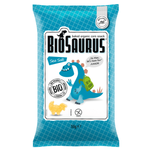 BioSaurus - Baked Organic Corn Snack With Salt 50gm