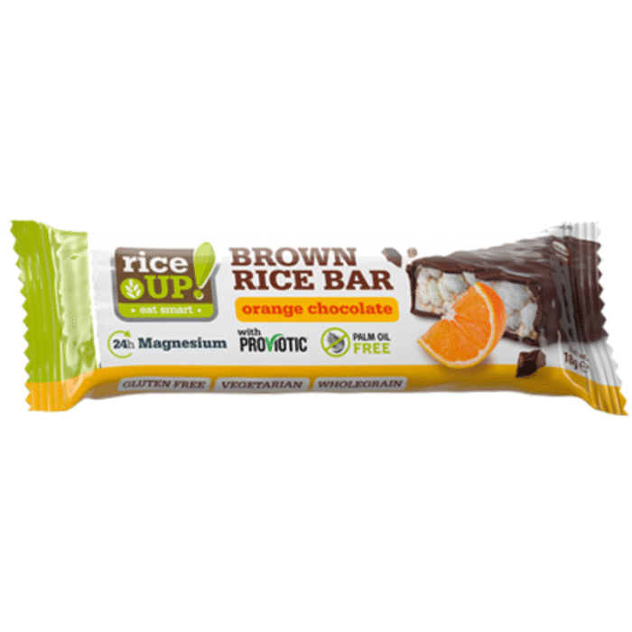 Rice Up Popped Brown Rice Bar with Dark Orange Chocolate 18gm