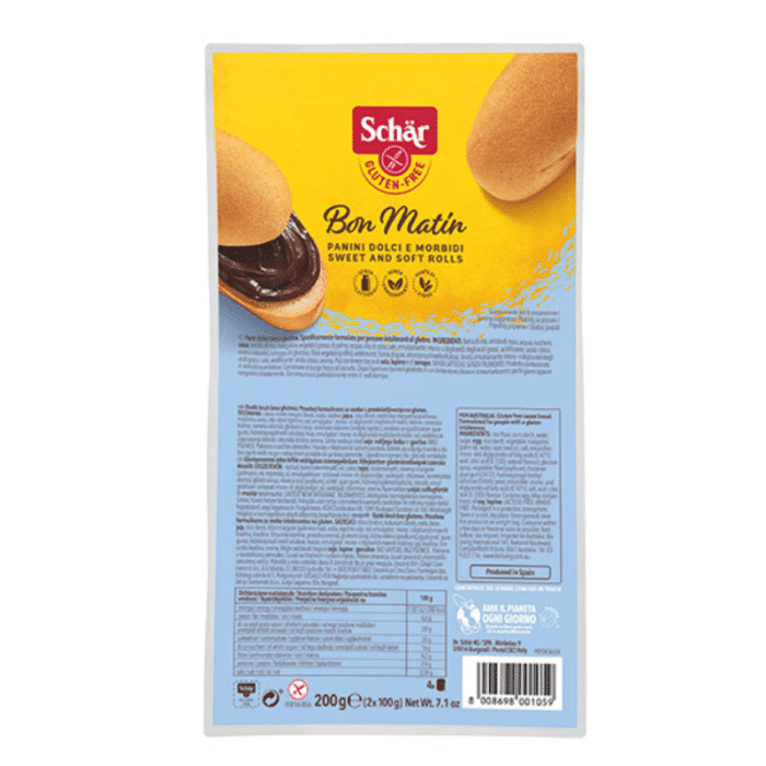 Schär Gluten Free Bon Matin Bread Rolls 200gm